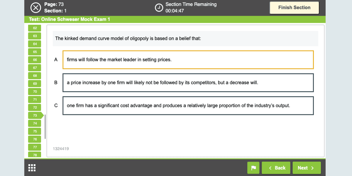 kaplan simulation exam estimator