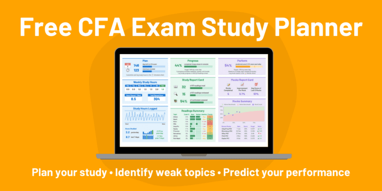 Customize Your Free CFA Study Planner