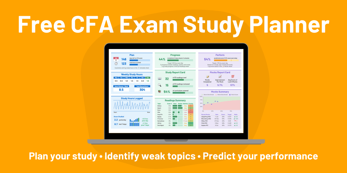 Customize Your Free CFA Study Planner 2