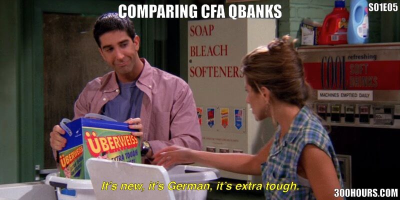 CFA Friends Meme: CFA Compare Providers Question Banks Qbanks