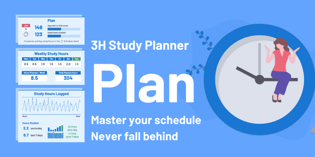 CFP Study Planner: Showing the Plan section of the study planner dashboard