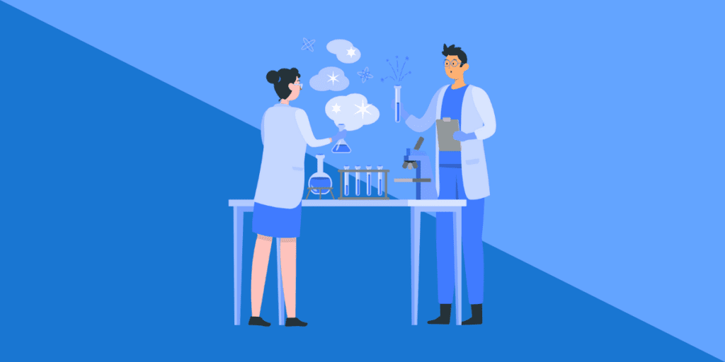 laboratory scientist chemist experiment