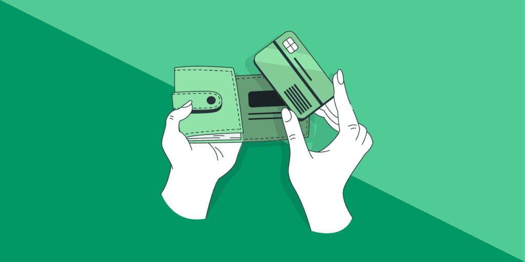 credit card wallet savings funds money