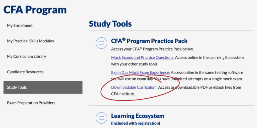 cfa institute practice pack review 1