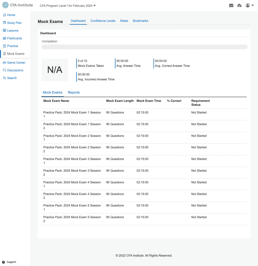 screencapture study cfainstitute org app cfa program level i for february 2024 2023 09 21 14 50 54