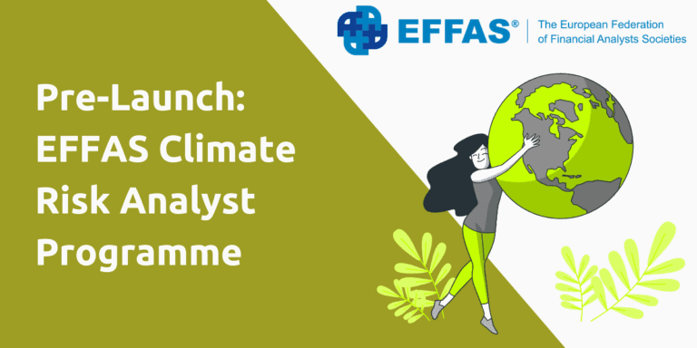 New! EFFAS Climate Risk Analyst Programme Pre-Launched