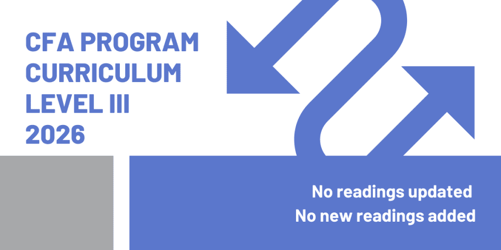 cfa curriculum changes level 3